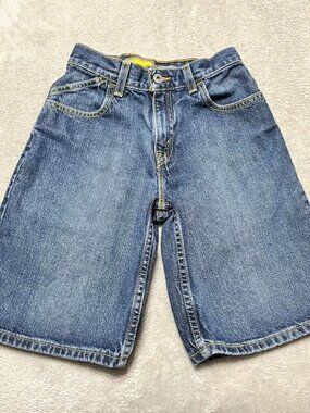 Vintage Levis Silvertab Shorts Boys 8 Blue Baggy Loose Medium Wash Y2K Denim